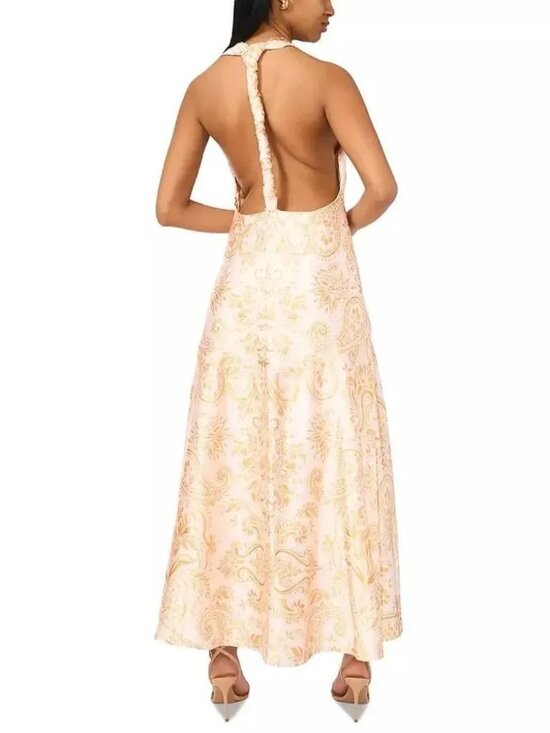 Parker Dresses & Skirts - Parker The Nia Romantic Printed Open Back Halter Maxi Dress Paisley Dandelion